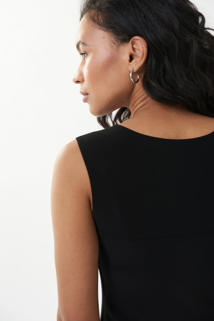 Black Essential Square Neck Cami
