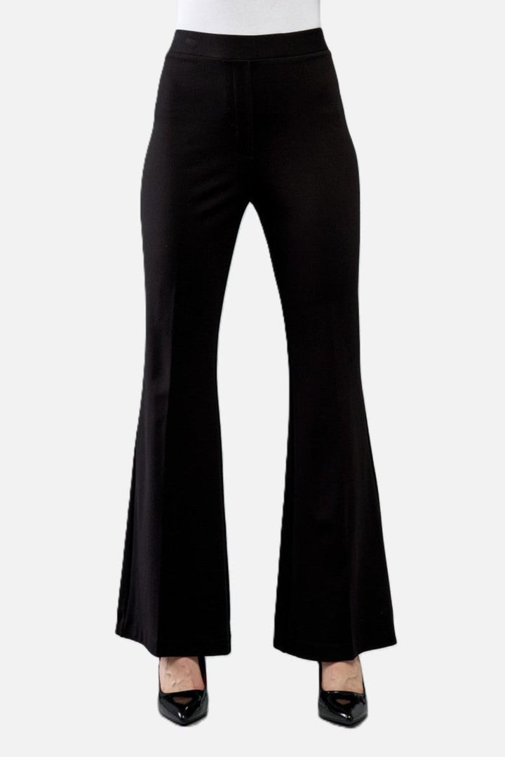 Black Flare Leg Scuba Pant