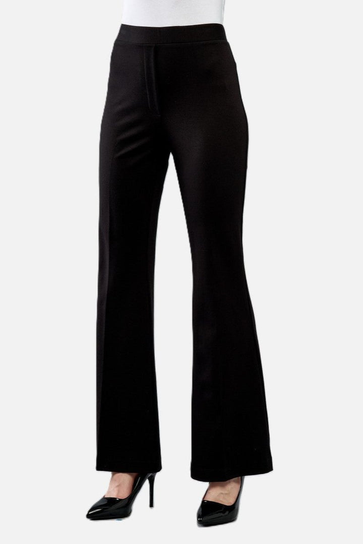 Black Flare Leg Scuba Pant