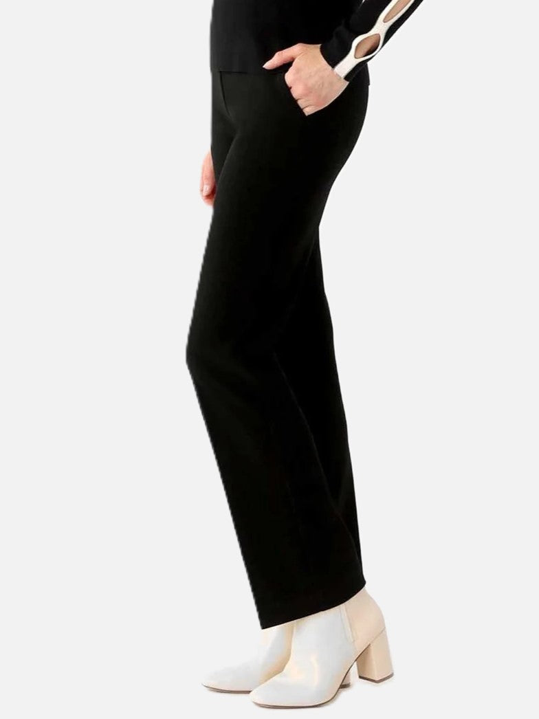 Black Jolie Crepe Wide Leg Pant