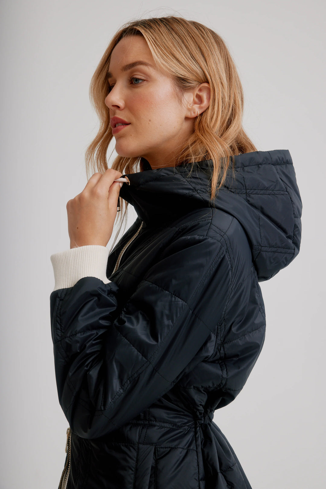 Black Lightweight Quilted Jacket