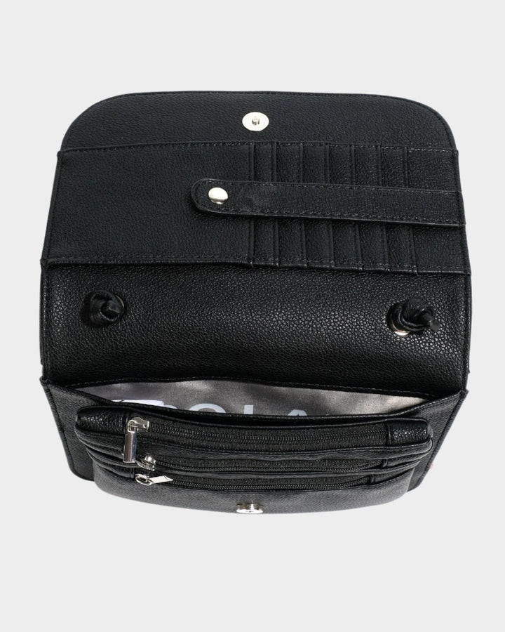 Black Lola All-In-One Crossbody Bag