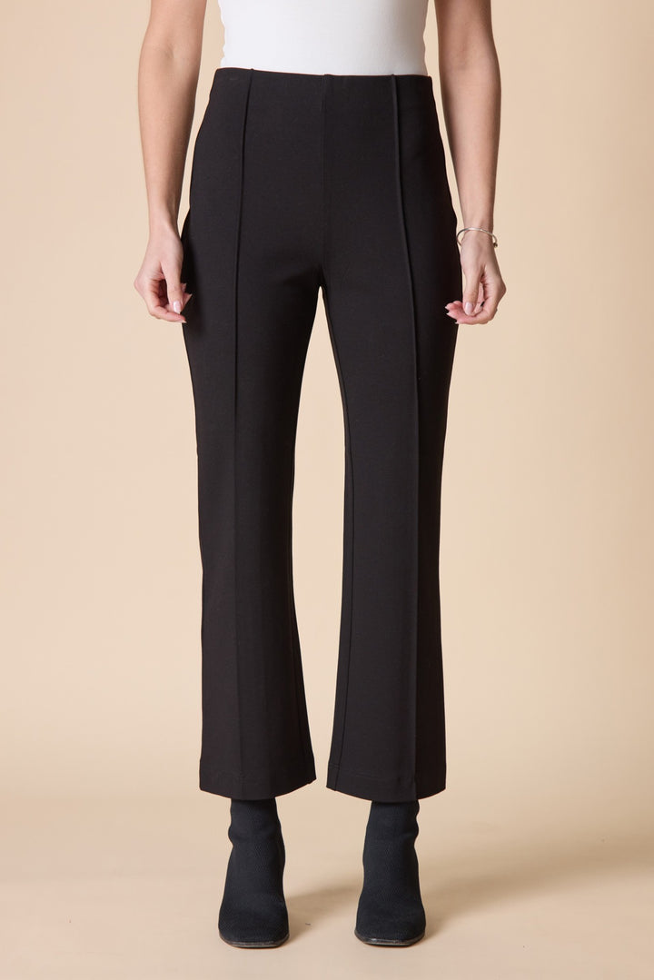 Black Luxe Ponte Kick Flare Pant