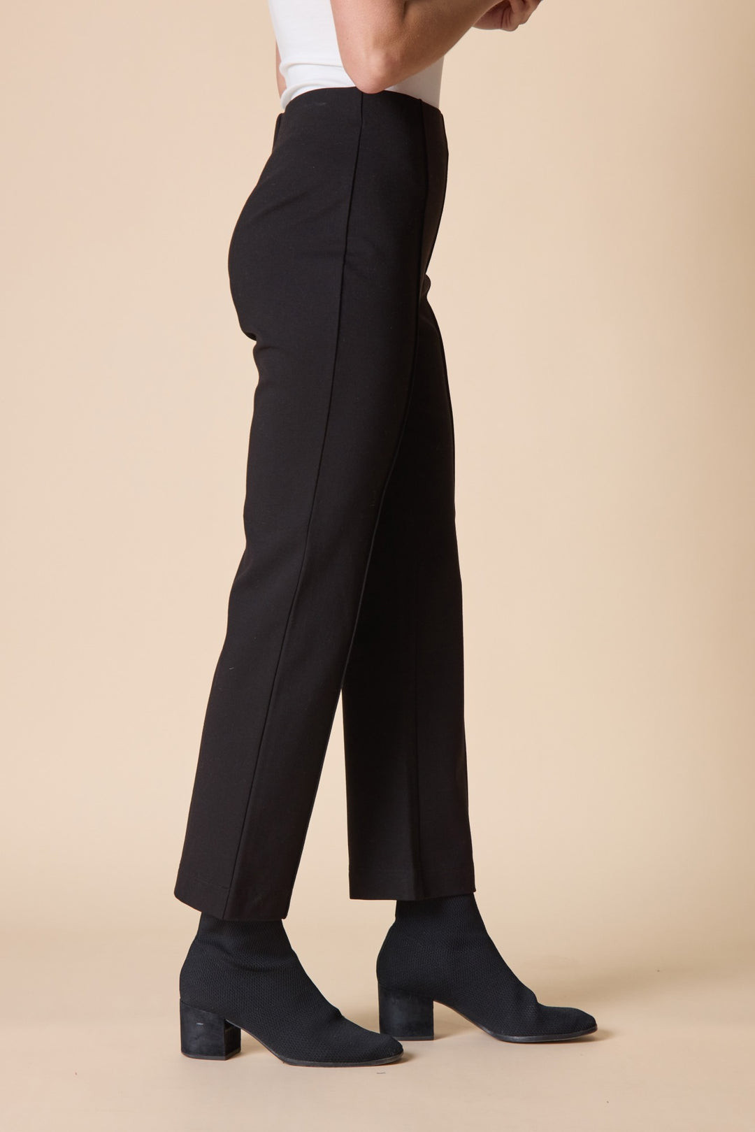 Black Luxe Ponte Kick Flare Pant