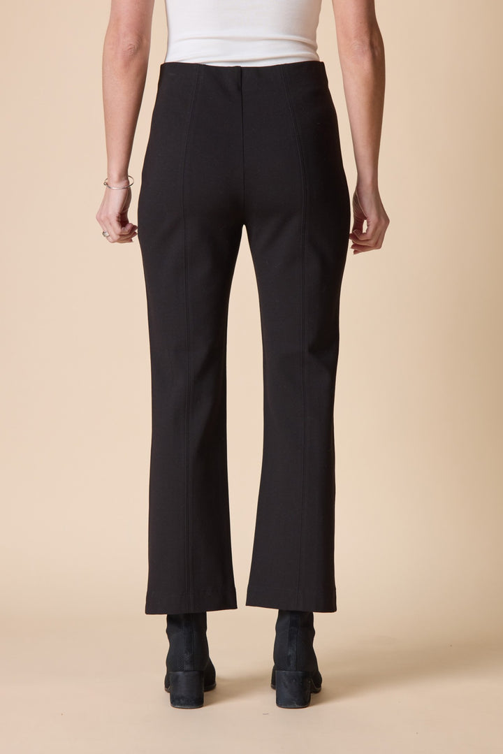 Black Luxe Ponte Kick Flare Pant