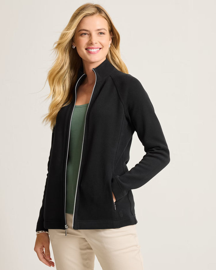 Black New Aruba Full Zip Sweatshirt Jacket