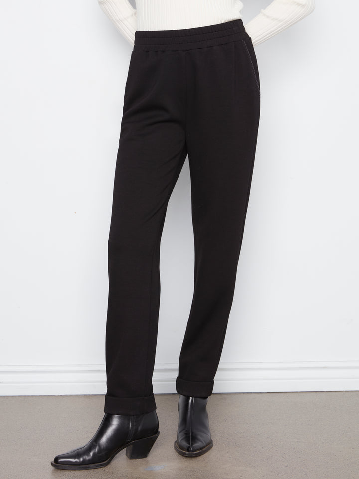 Black Scuba Slim Leg Jogger Pant