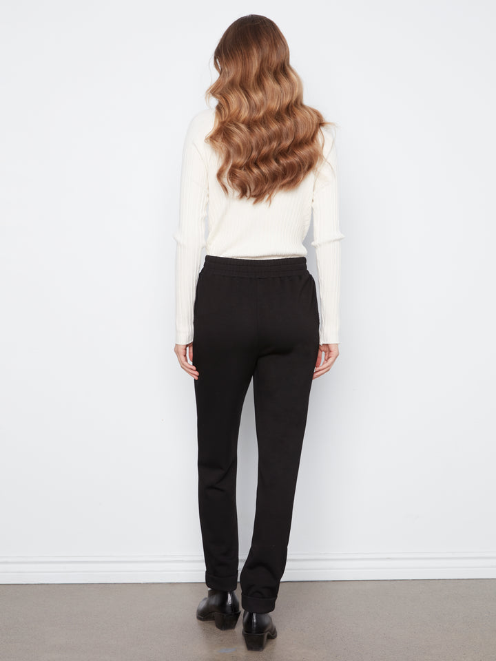 Black Scuba Slim Leg Jogger Pant