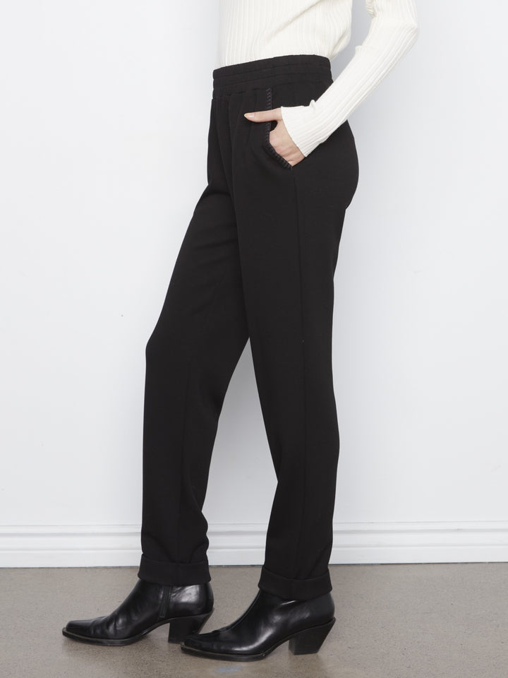 Black Scuba Slim Leg Jogger Pant