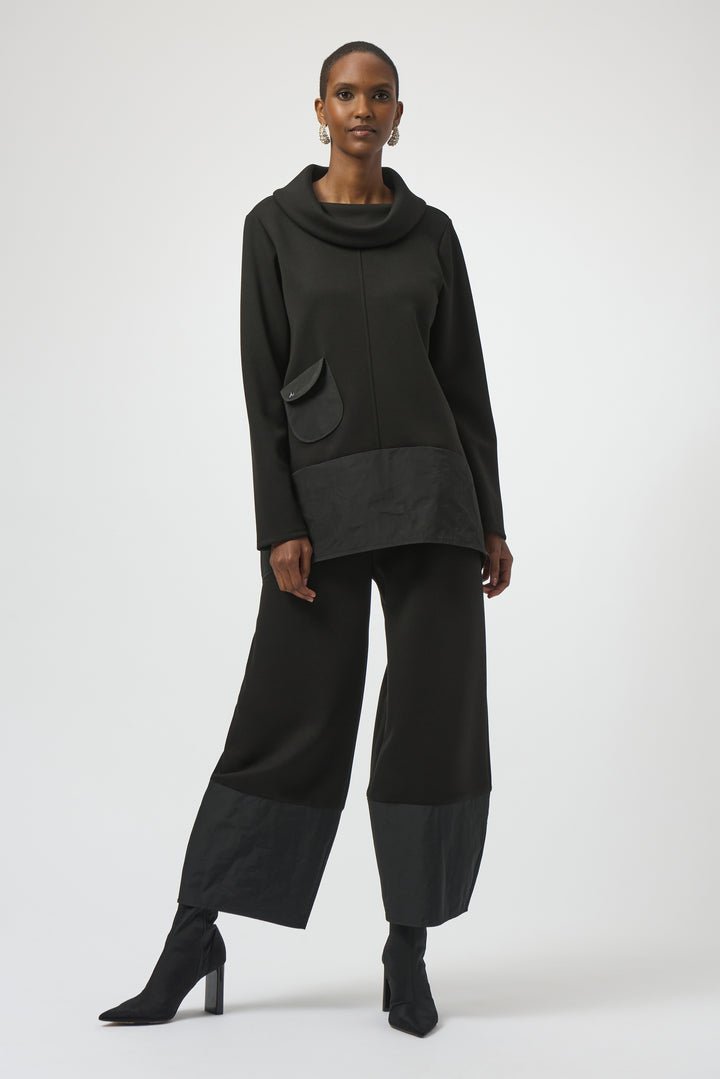 Black Scuba and Memory Mix Balloon Pant