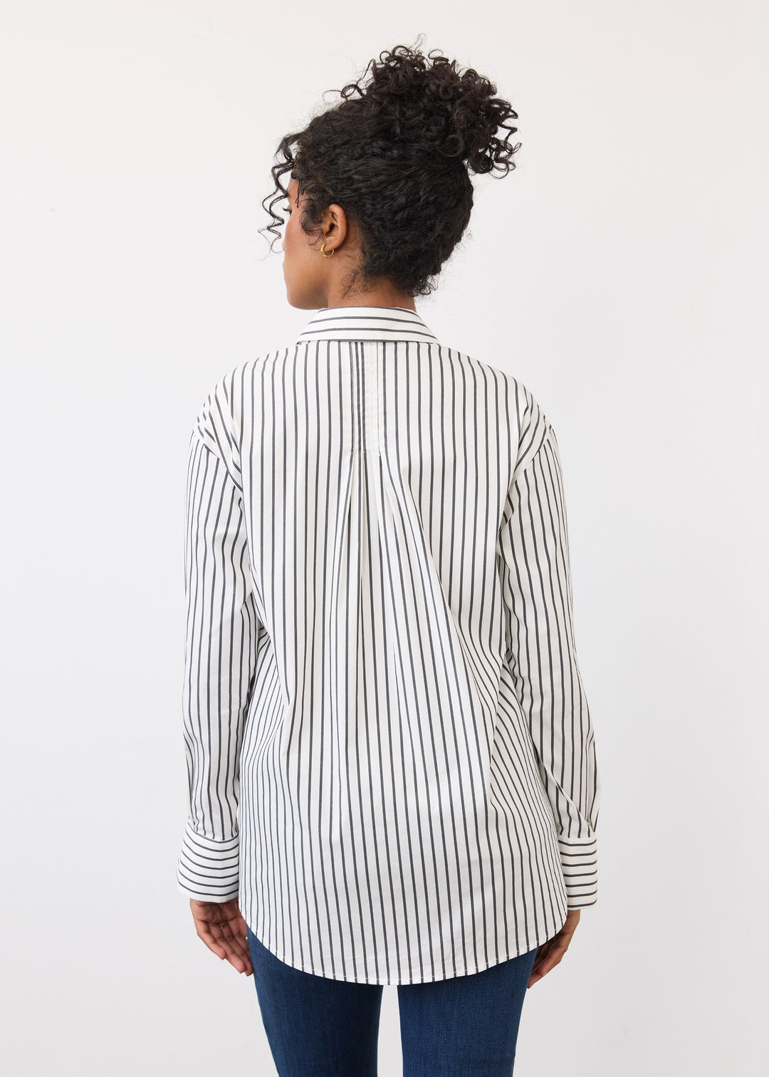 Black Stripe Poplin Shirt