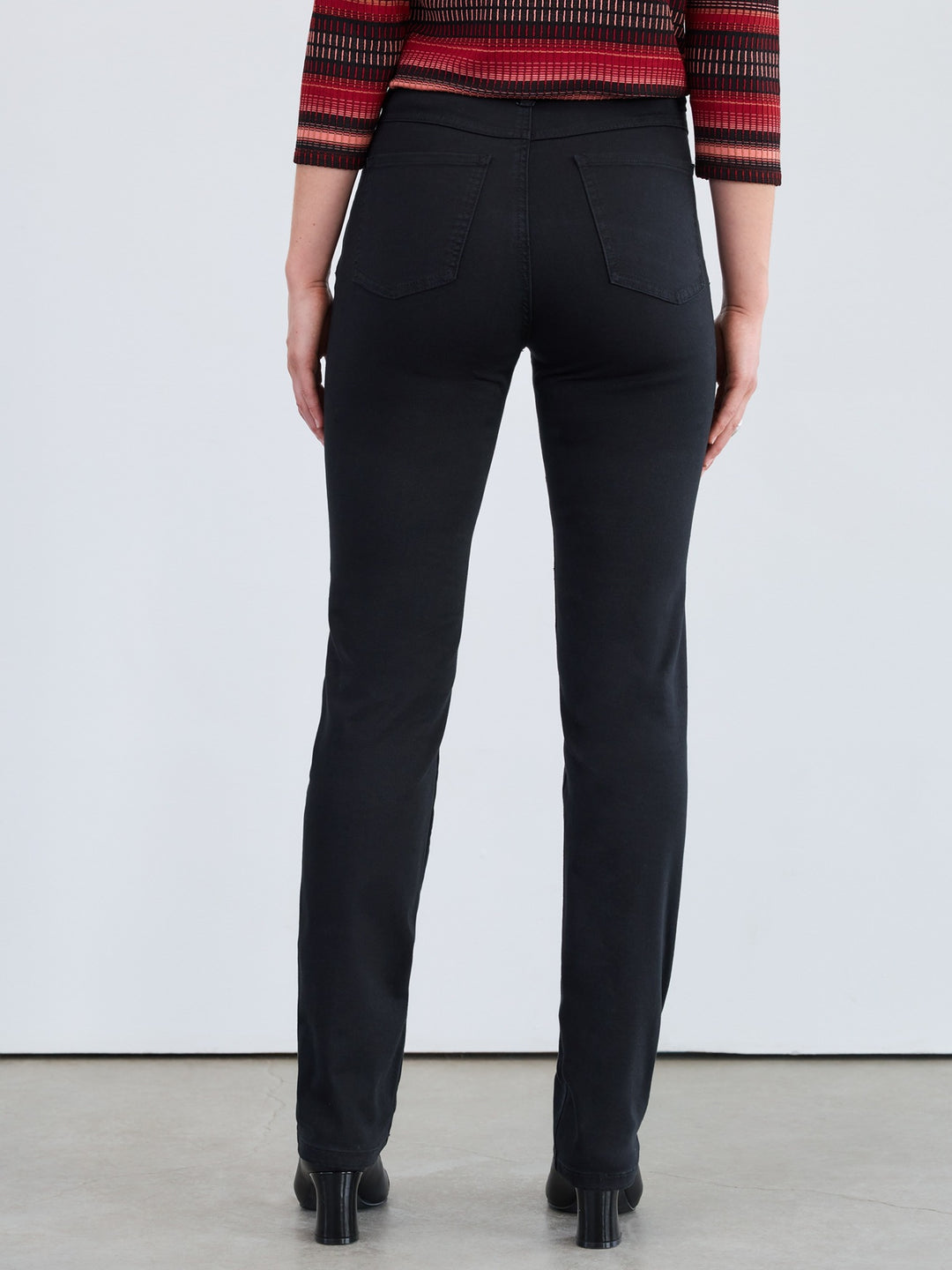 Black Suzanne Straight Leg Euro Twill Pant