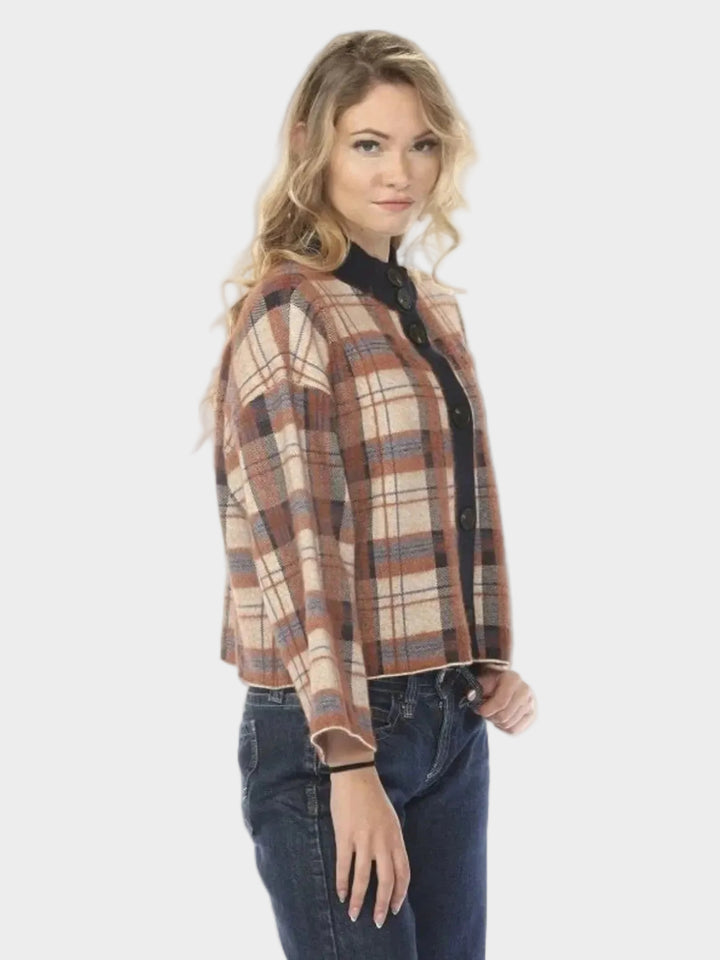 Blair Plaid Knit Cardigan