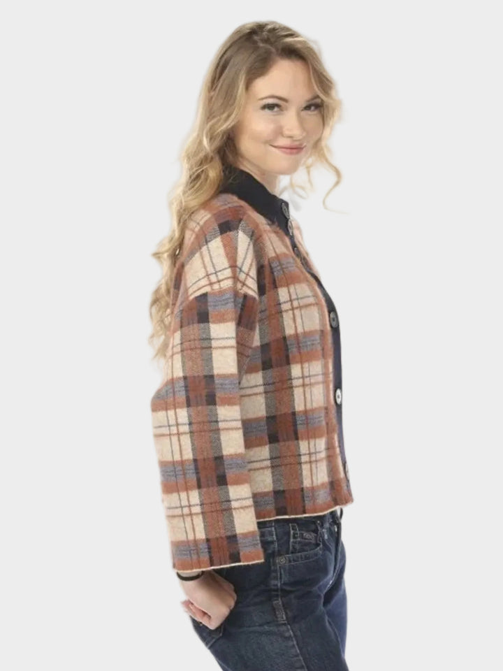 Blair Plaid Knit Cardigan