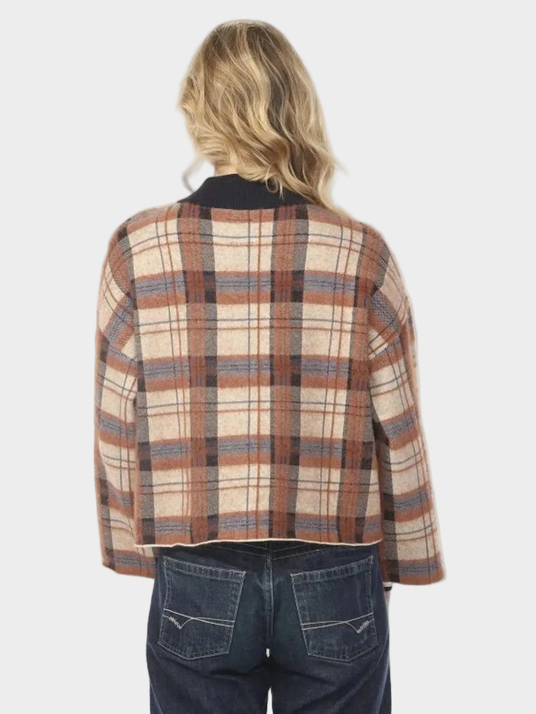 Blair Plaid Knit Cardigan