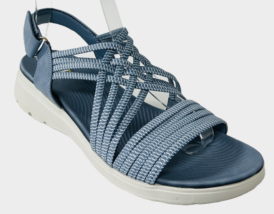 Blue Adjustable Strappy Sandal