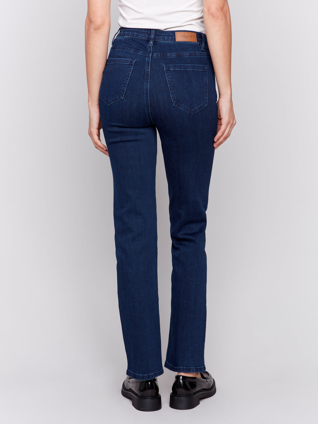 Blue Black Straight Leg Jean