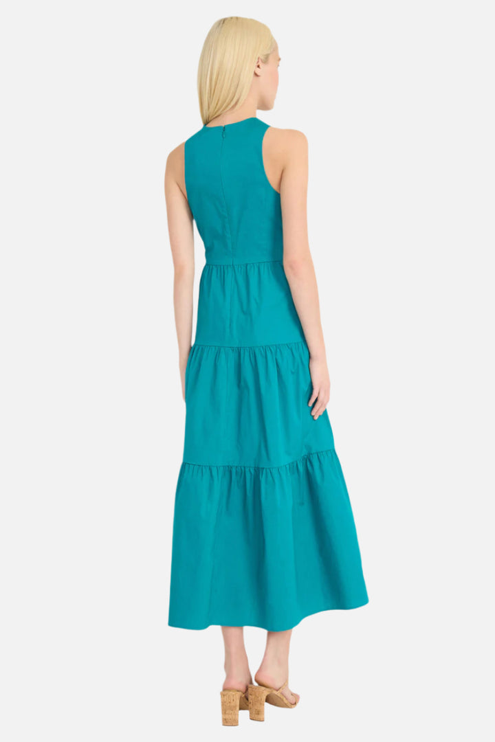 Blue Grass Criss Cross Tiered Dress