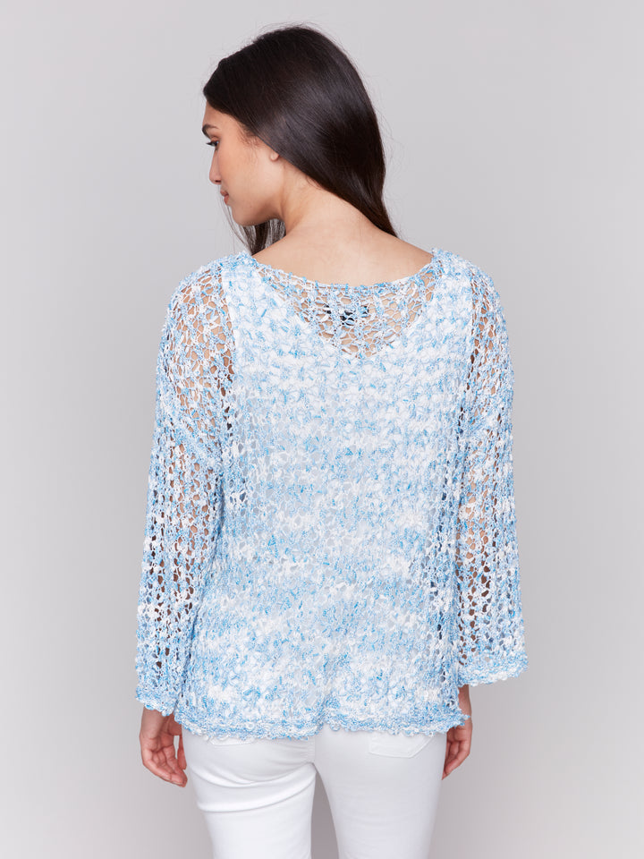 Bluebell Open Knit Crochet Sweater