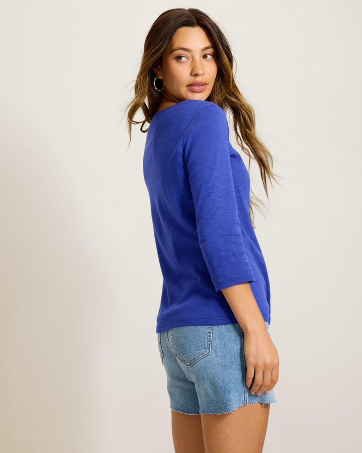 Bold Blue Ashby Isles Boatneck Top