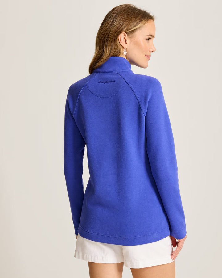 Bold Blue New Aruba Half Zip Sweatshirt