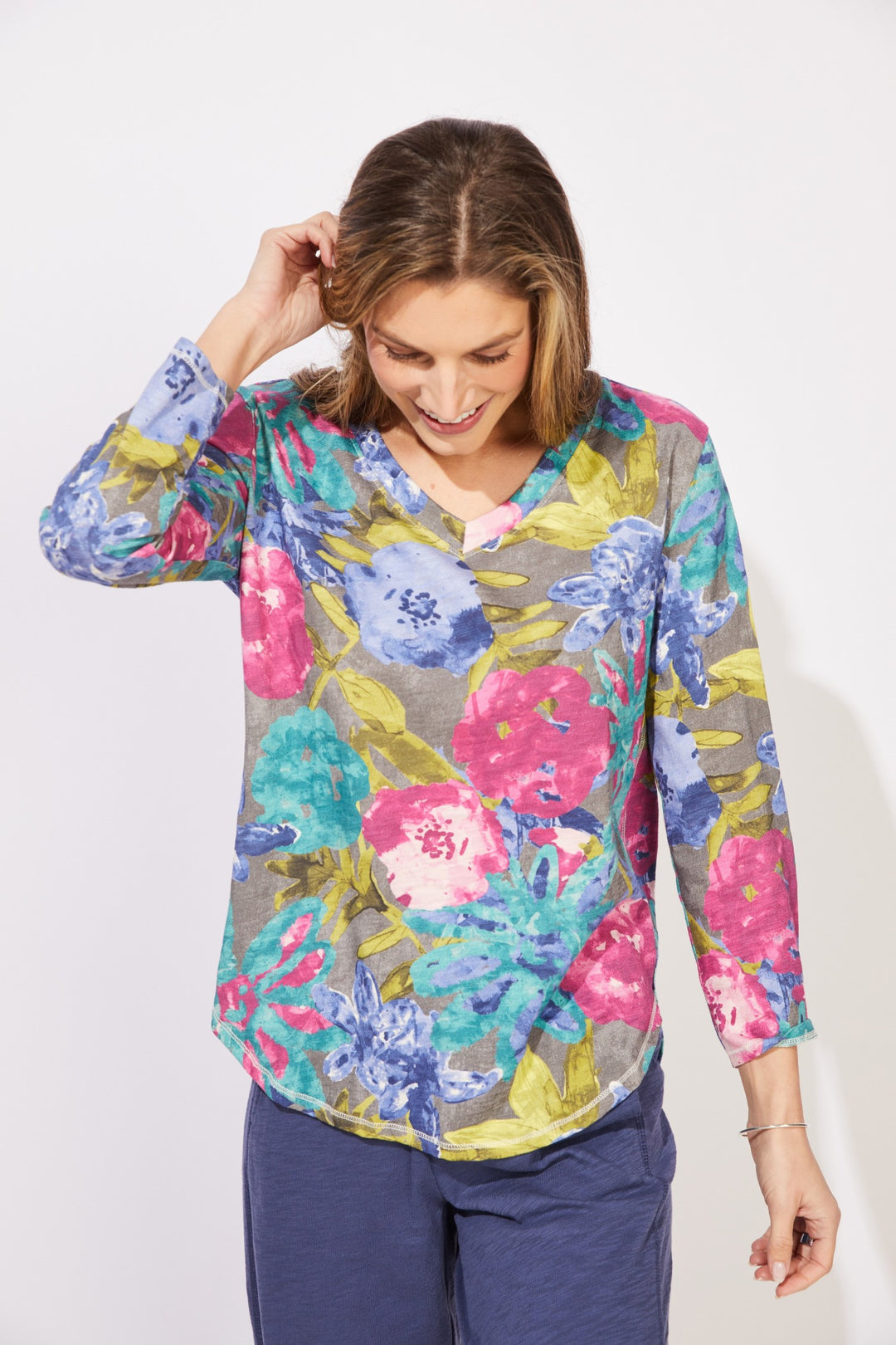 Botanical Bloom High Low Top