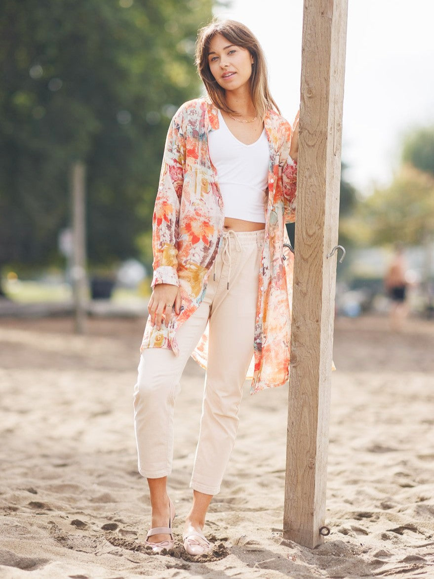Botanical Haze Print Tunic