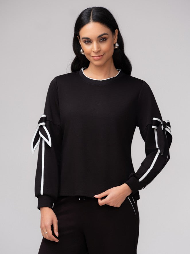 Bow Sleeve Pullover