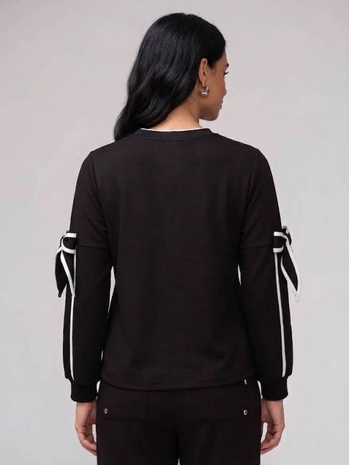 Bow Sleeve Pullover