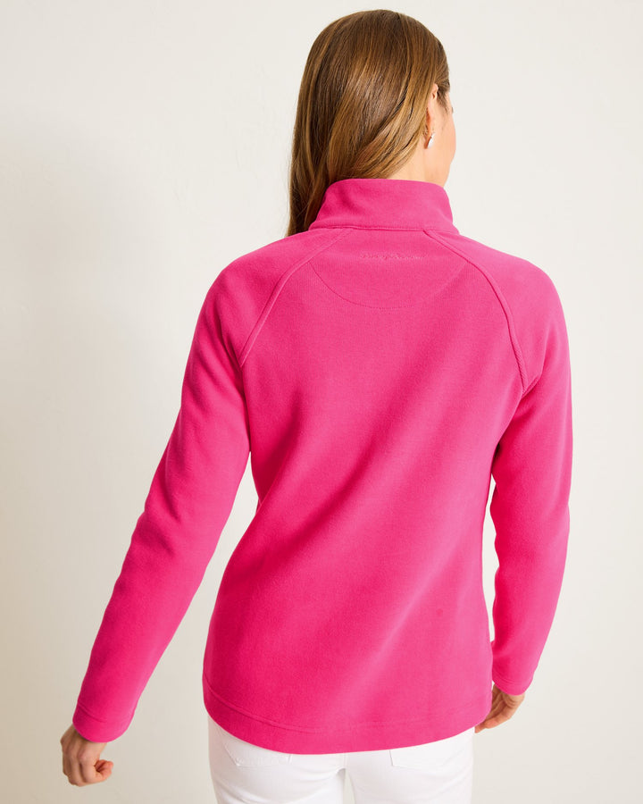Bright Blush New Aruba Half Zip Sweatshirt