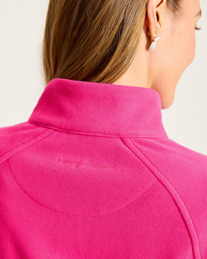 Bright Blush New Aruba Half Zip Sweatshirt