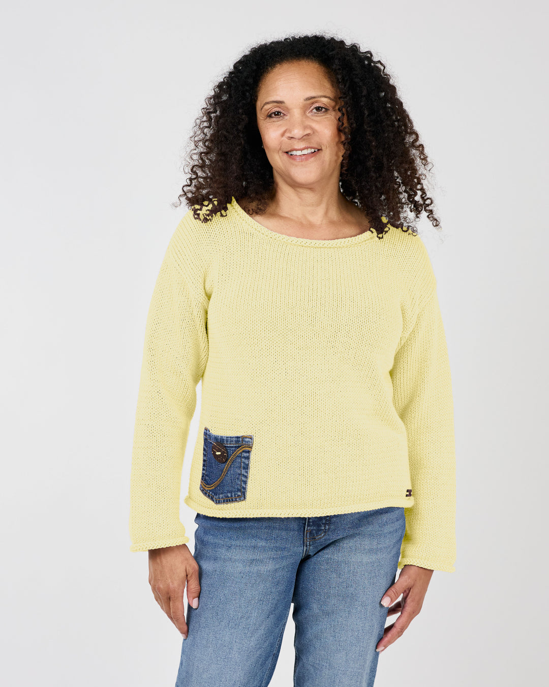 Buttermilk Marion Denim Pocket Sweater