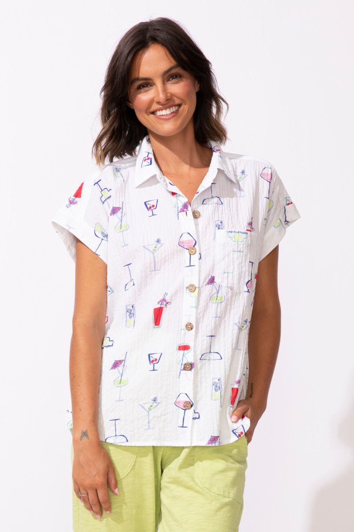 Button Down Cocktails Shirt