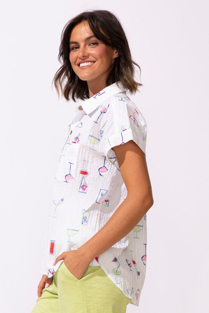 Button Down Cocktails Shirt