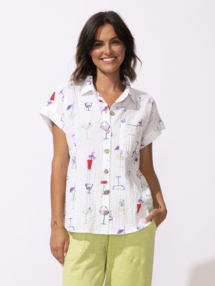 Button Down Cocktails Shirt