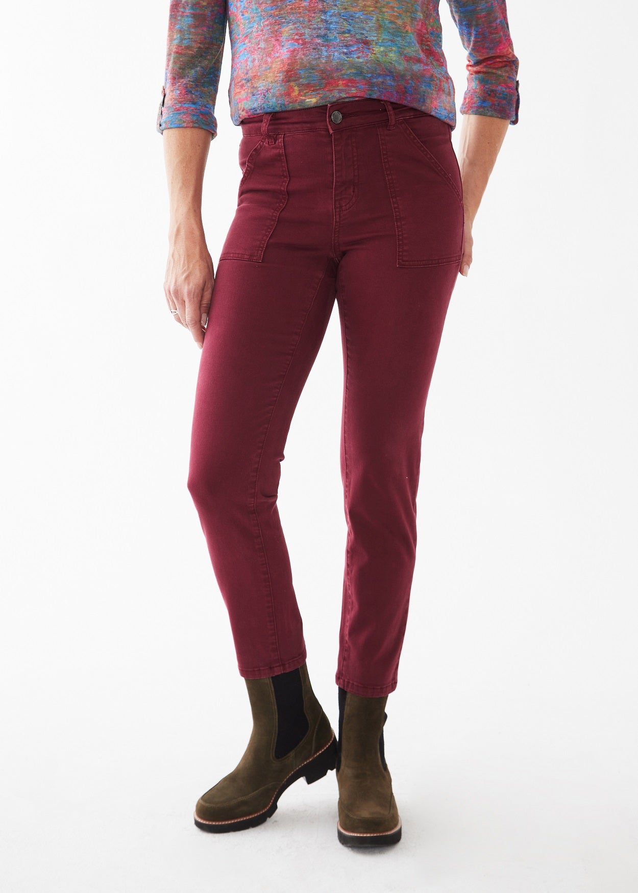 Cabernet Euro Twill Olivia Pencil Pant