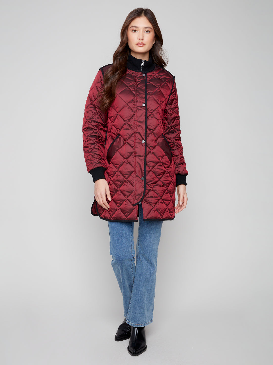 Cabernet Long Quilted Puffer Coat