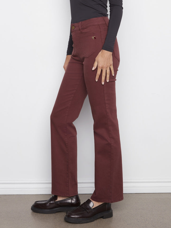 Cabernet Patch Pocket Flare Leg Pant