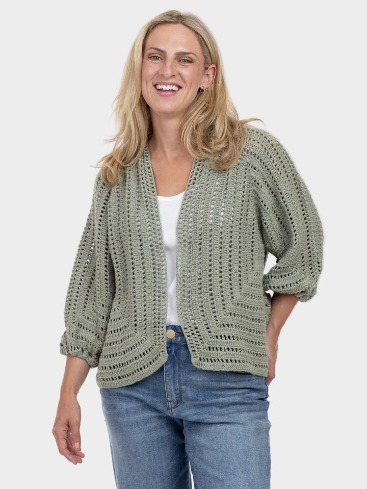 Cambria Seagrass One Size Cardigan