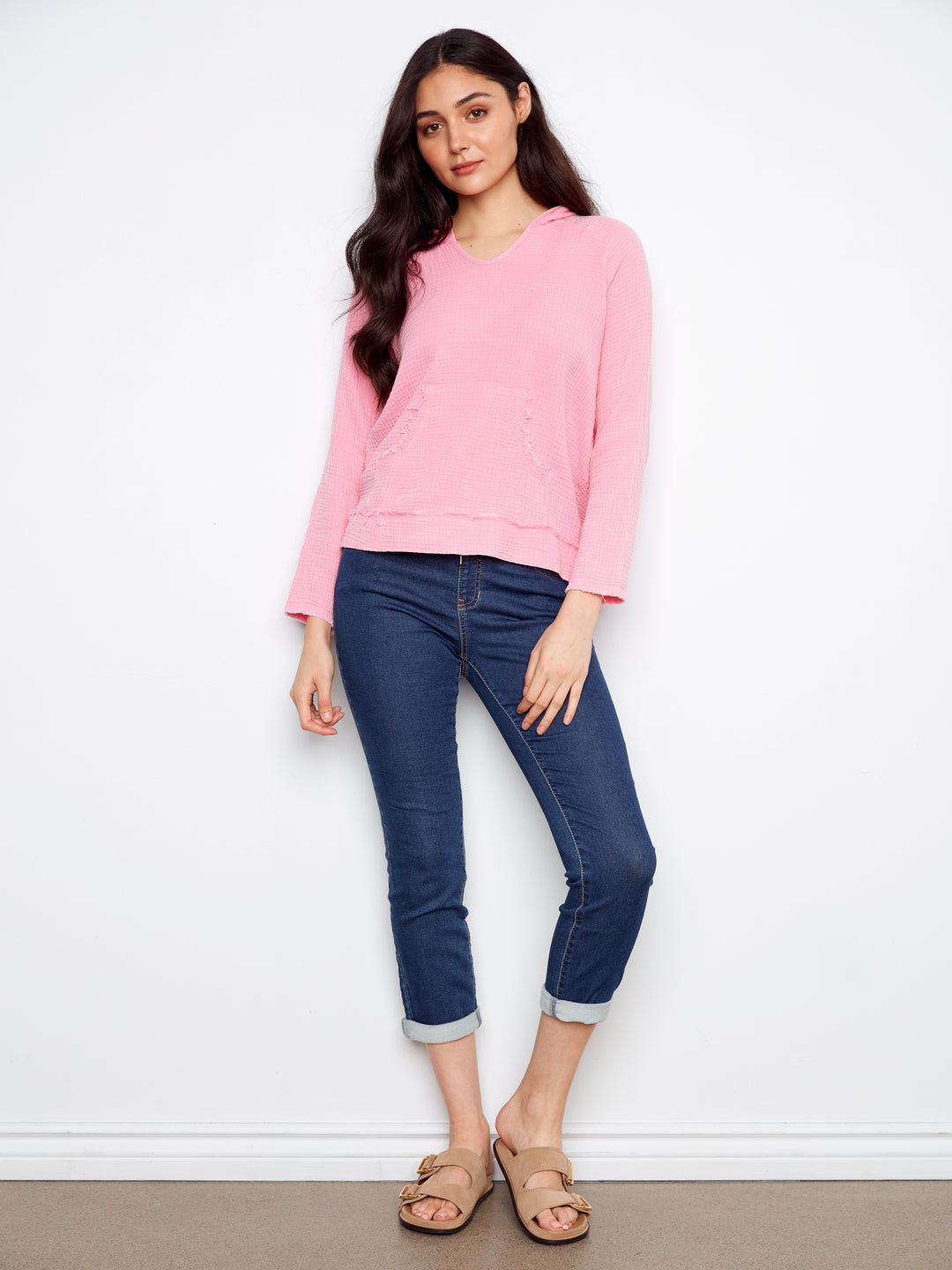 Candy Bubble Cotton Hooded Top