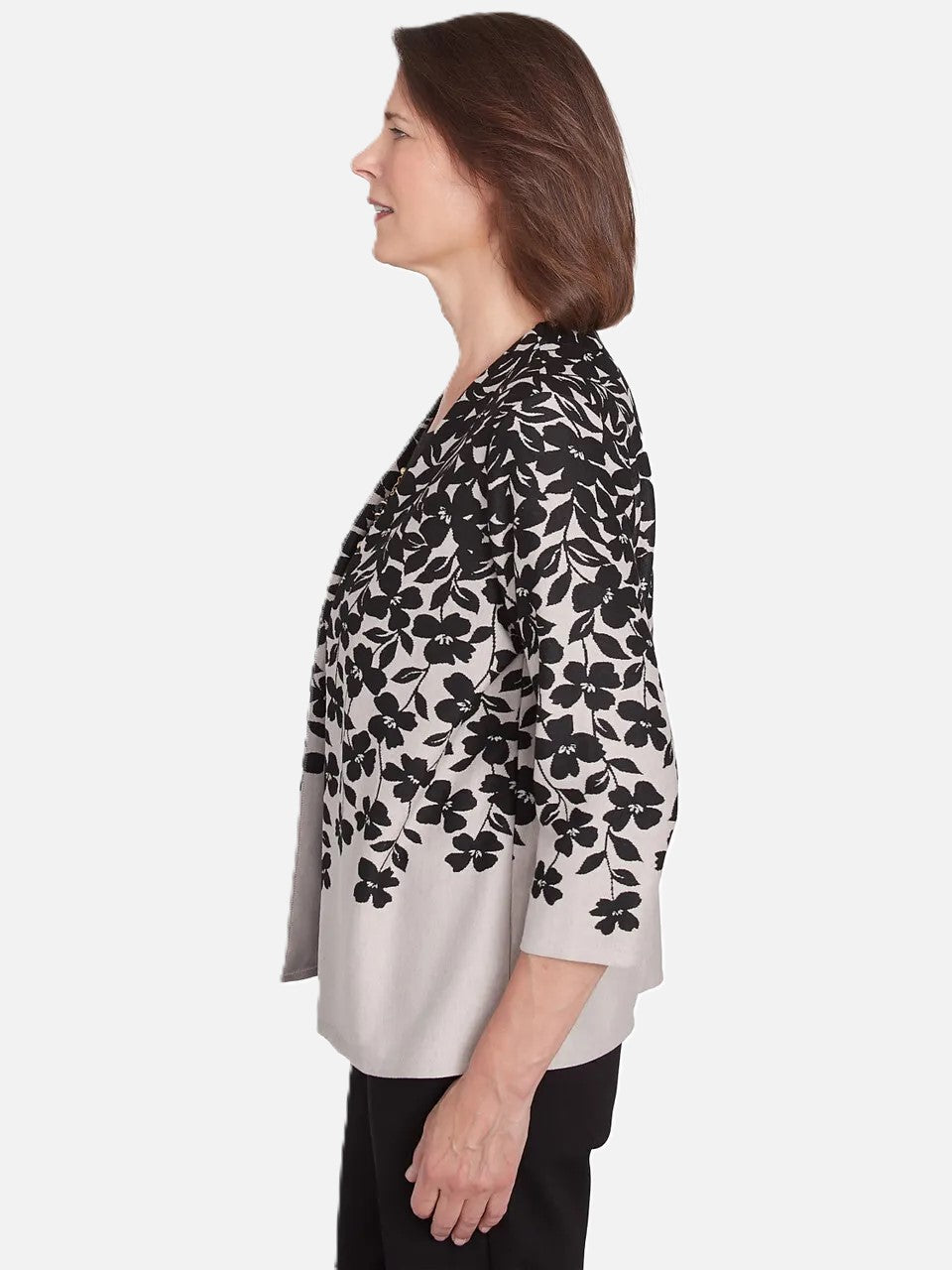 Cascading Leaves Two-In-One Top With Necklace