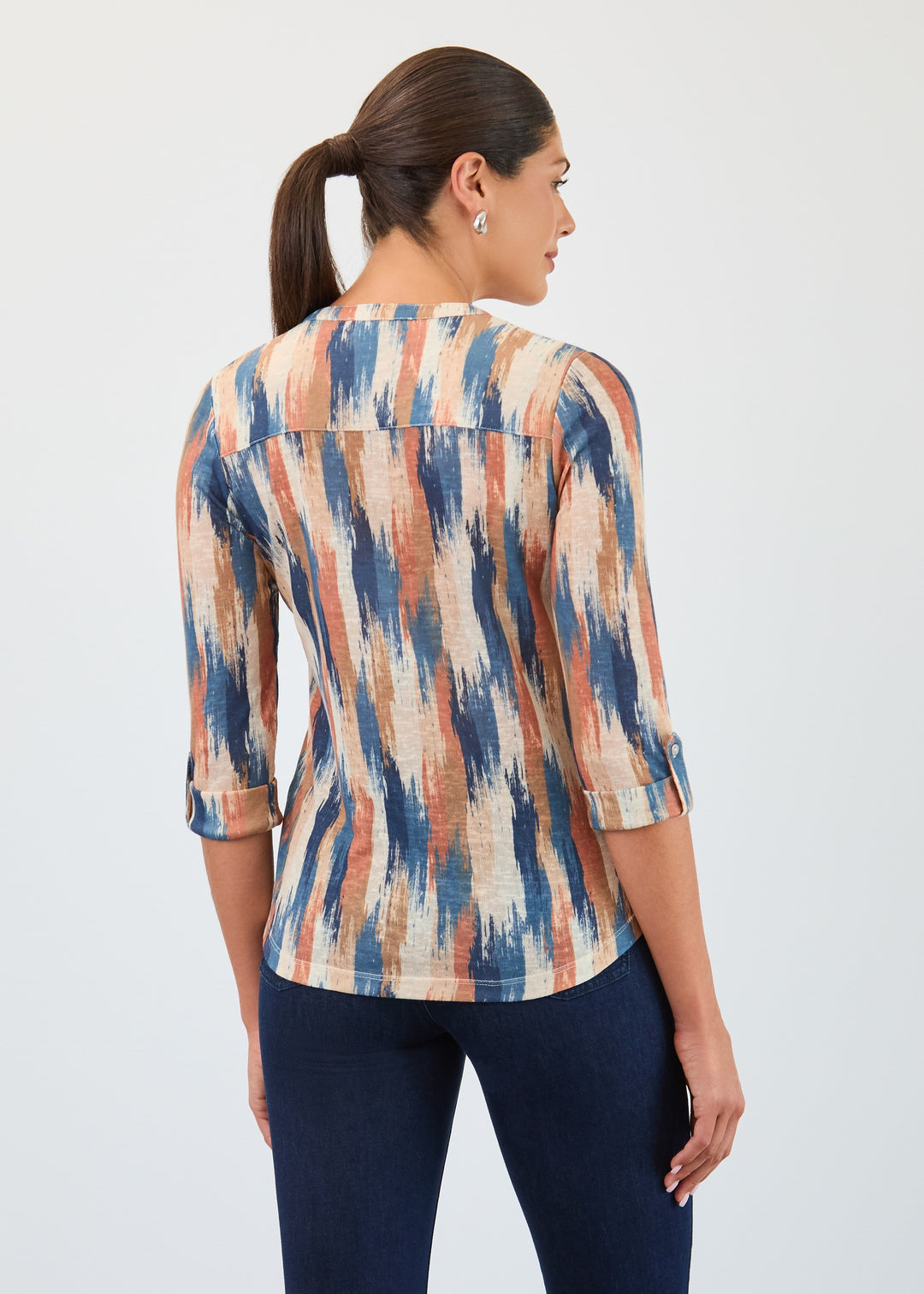 Catalyst Print Henley Top
