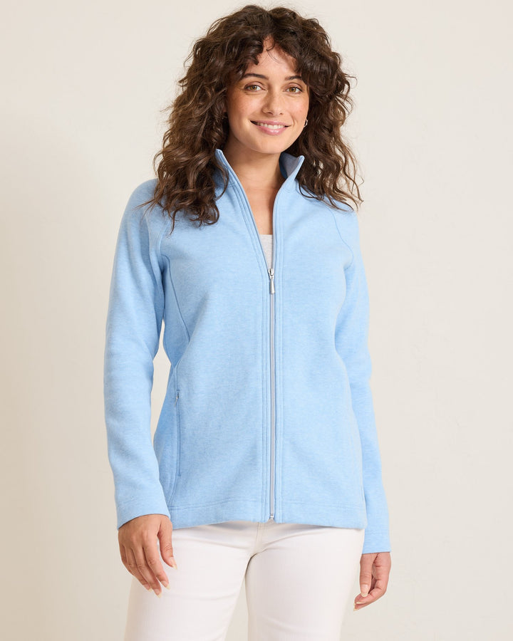 Chambray Blue New Aruba Full Zip Sweatshirt Jacket