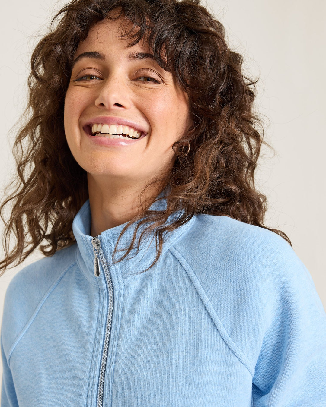 Chambray Blue New Aruba Full Zip Sweatshirt Jacket