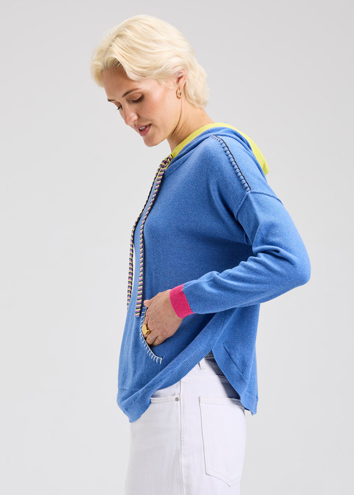 Chambray Joey Pocket Hoodie