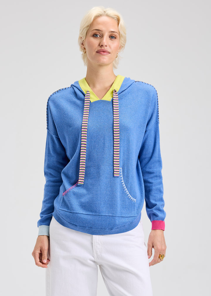 Chambray Joey Pocket Hoodie