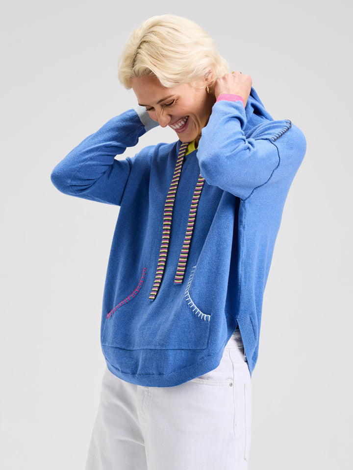 Chambray Joey Pocket Hoodie