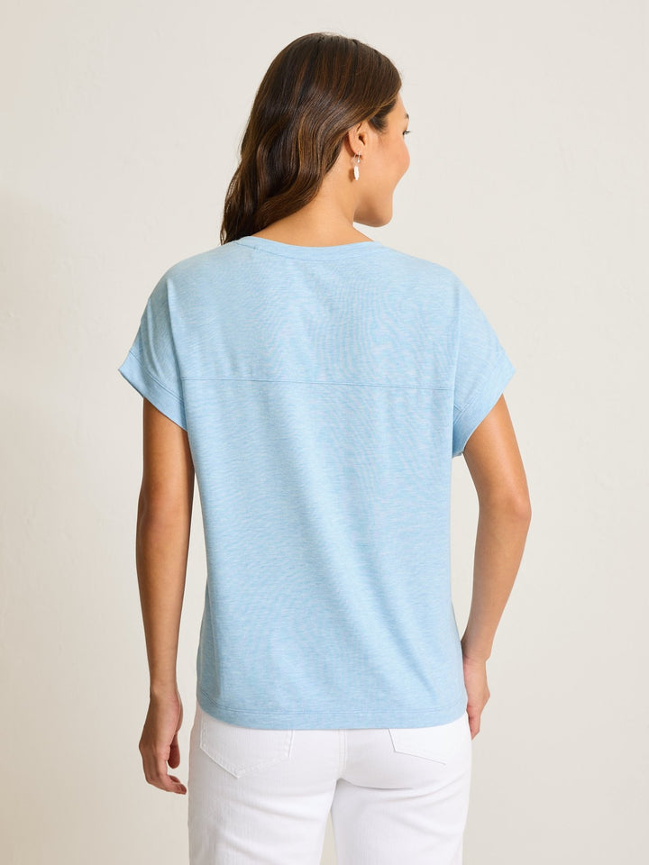 Chambray Kauai Jersey V-Neck Tee
