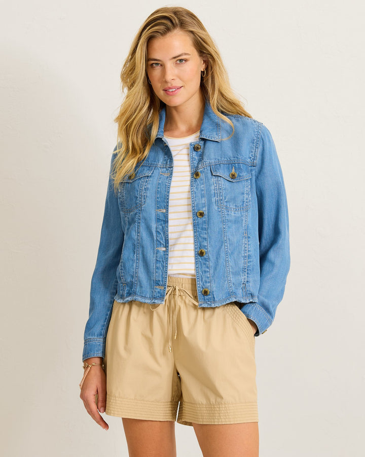 Chambray O'Lei Linen Blend Jacket