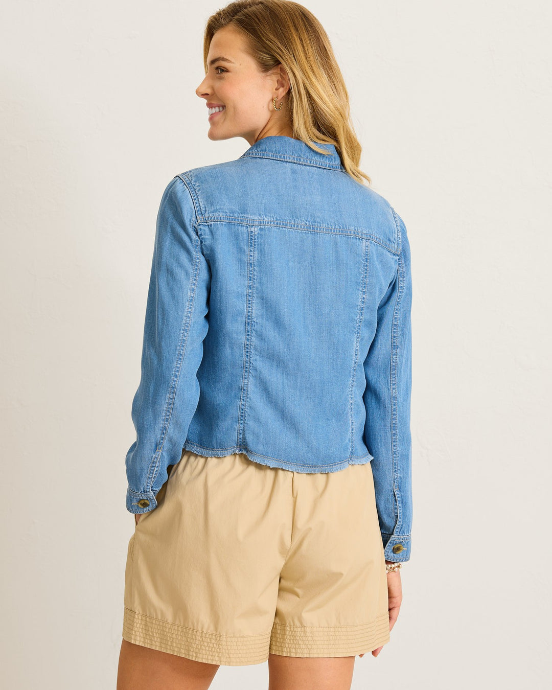 Chambray O'Lei Linen Blend Jacket